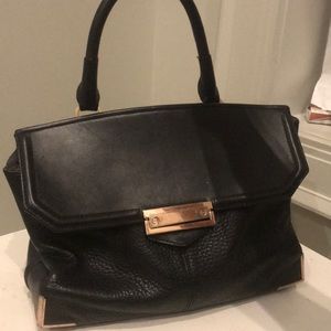 pretty Alexander wang black leather bag used